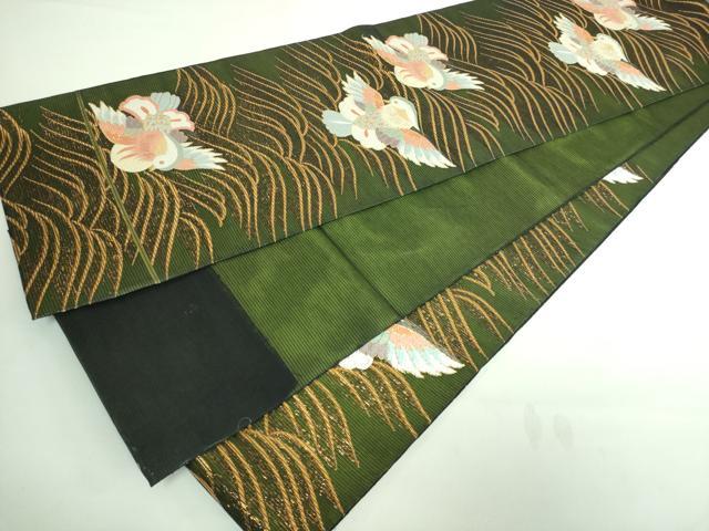 平和屋着物＊極上 夏物 六通柄袋帯 唐織 鴛鴦 金糸 逸品 DZAA6727kh5