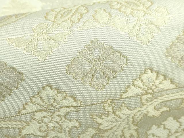 平和屋着物■極上　洗える最高級着物　＜英＞はなぶさ謹製　つけ帯　花唐草　金糸　たとう紙付き　未使用　DZAA6732kh5