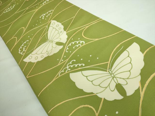 平和屋本店■希少　だらり帯　芸姑　舞妓　立波舞蝶文　金彩　逸品　DZAA6737kh5