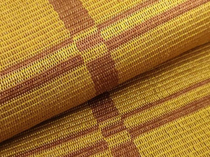 平和屋着物●極上 本場黄八丈 八寸名古屋帯 一重帯 横段文 逸品 DZAA6764kh5