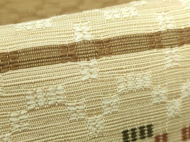 平和屋着物●極上 全通柄袋帯 花織 横段文 やまと誂製 逸品 DZAA6778kh5