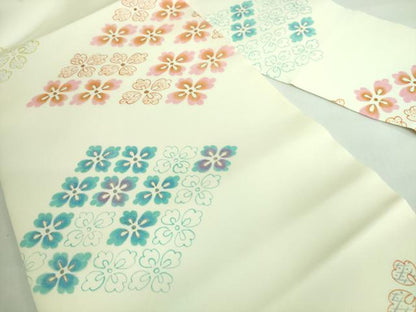 平和屋着物●極上 塩瀬 九寸名古屋帯 花菱文 金彩 逸品 DZAA6793kh5