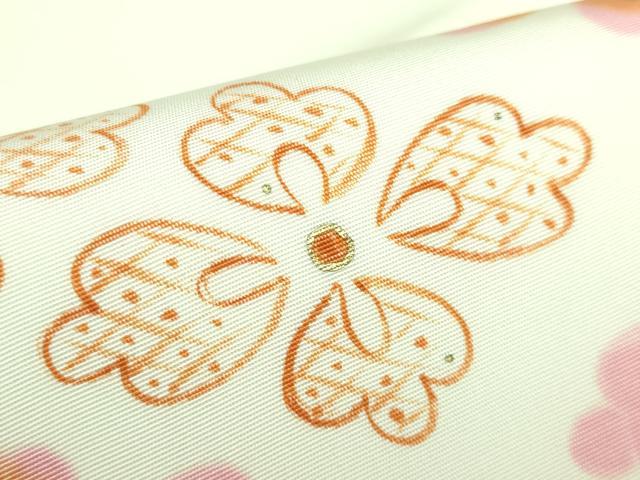 平和屋着物●極上 塩瀬 九寸名古屋帯 花菱文 金彩 逸品 DZAA6793kh5