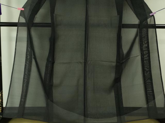 平和屋本店■極上　夏物　本塩沢　夏塩沢　飛白時雨　蝉羽の衣　南雲織物謹製　証紙付き　逸品　DZAA6811kh5