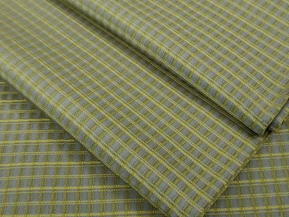 平和屋着物■極上　お召　単衣　吉野間道　逸品　DZAA6817kh5
