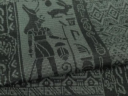 平和屋着物▽極上 本塩沢 訪問着 単衣 古代人物壁画文様 逸品 DZAA6822kh5