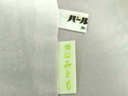 平和屋本店■最高級　城間栄順　本場琉球紅型　青山みとも　小紋　風景花文　反端付き　逸品　DZAA6824kh5