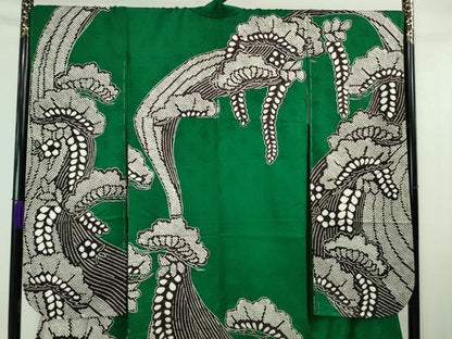 平和屋本店■極上　振袖　絞り　松花文　逸品　未使用　DZAA6825kh5