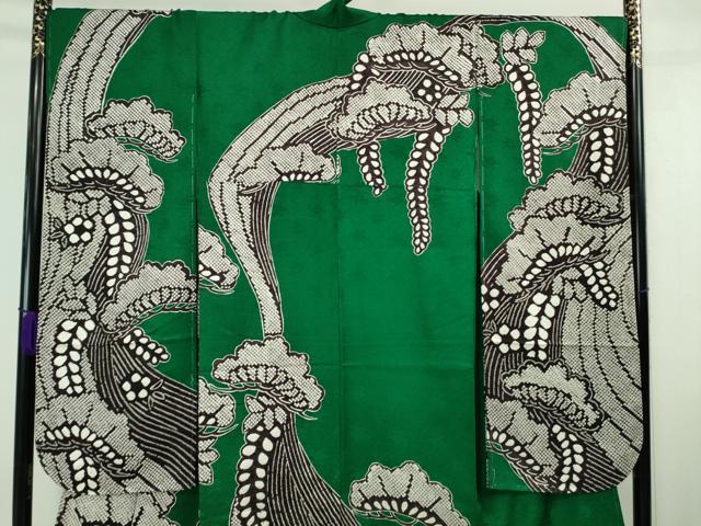平和屋本店■極上　振袖　絞り　松花文　逸品　未使用　DZAA6825kh5