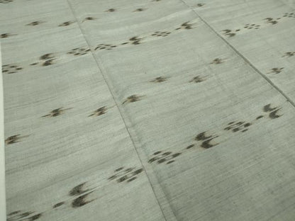 平和屋本店■希少　重要無形文化財　本場久米島紬　ゆうな染　手織　逸品　DZAA6827kh5