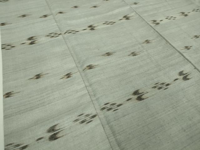 平和屋本店■希少　重要無形文化財　本場久米島紬　ゆうな染　手織　逸品　DZAA6827kh5