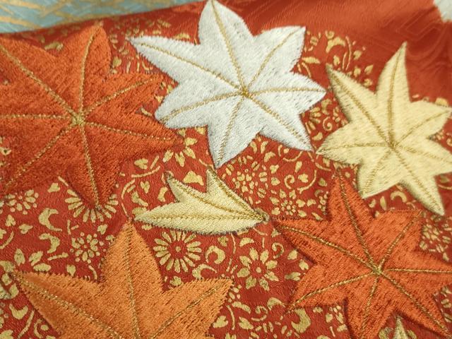 平和屋本店■極上　創業460年・千總　振袖　駒刺繍　絞り　雲取り吉祥花文　金彩　高島屋扱い　逸品　DZAA6847kh5