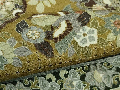 平和屋本店■極上　中国三大刺繍　スワトウ刺繍　汕頭刺繍　訪問着　双鳥正倉院花文　金糸　逸品　DZAA6859kh5