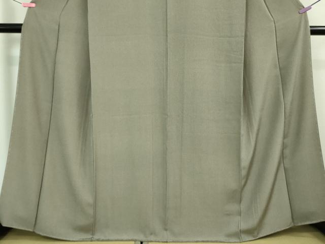 平和屋着物■極上　江戸小紋　万筋　亜麻色×黒色　逸品　未使用　DZAA6862kh5