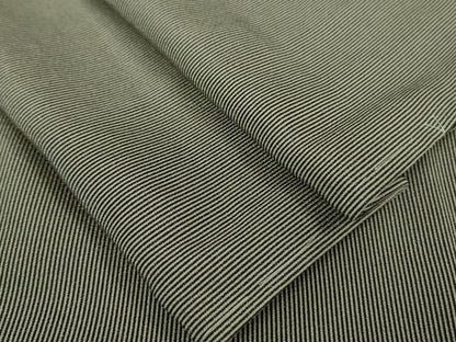 平和屋着物■極上　江戸小紋　万筋　亜麻色×黒色　逸品　未使用　DZAA6862kh5