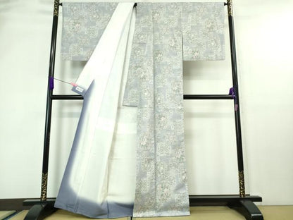平和屋本店■極上　都喜ヱ門　本場大島紬　白大島　藤白泥　ビクトリア宮殿　藤絹織物謹製　やまと誂製　証紙付き　逸品　DZAA6865kh5