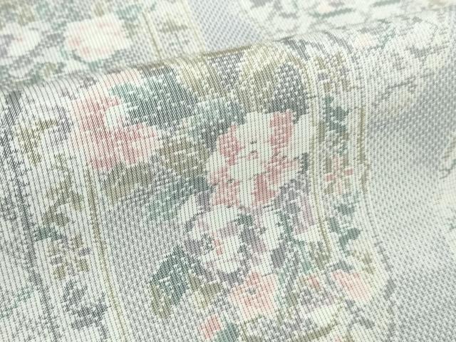 平和屋本店■極上　都喜ヱ門　本場大島紬　白大島　藤白泥　ビクトリア宮殿　藤絹織物謹製　やまと誂製　証紙付き　逸品　DZAA6865kh5
