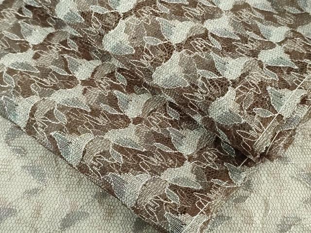 平和屋着物■極上　羽織　スリーシーズン　春夏秋　塵除け　レース　銀糸　逸品　未使用　DZAA6869kh5