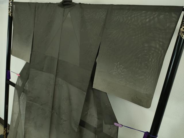 平和屋着物＊極上 夏物 訪問着 紗 更紗花文 暈し染め 銀彩 逸品 DZAA6872kh5