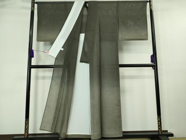 平和屋着物＊極上 夏物 訪問着 紗 更紗花文 暈し染め 銀彩 逸品 DZAA6872kh5