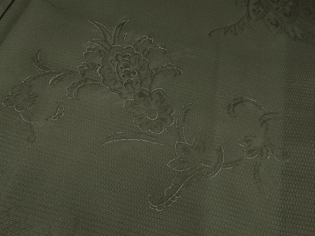 平和屋着物＊極上 夏物 訪問着 紗 更紗花文 暈し染め 銀彩 逸品 DZAA6872kh5