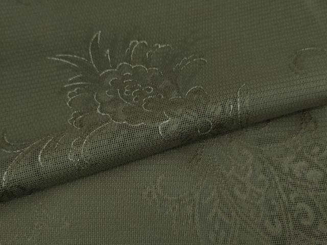 平和屋着物＊極上 夏物 訪問着 紗 更紗花文 暈し染め 銀彩 逸品 DZAA6872kh5
