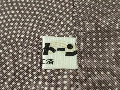 平和屋着物▽極上　石川県指定無形文化財　牛首紬　白山工房　手織り　単衣　雪輪重ね　逸品　DZAA6873kh5