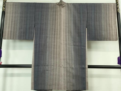 平和屋本店■極上　1897年創業 名門岡野 本場筑前博多織 千年工房　長羽織　伊右衛門　献上　証紙付き　逸品　DZAA6883kh5