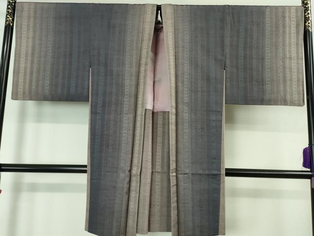 平和屋本店■極上　1897年創業 名門岡野 本場筑前博多織 千年工房　長羽織　伊右衛門　献上　証紙付き　逸品　DZAA6883kh5