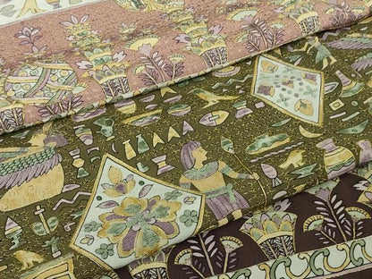 平和屋本店■極上　中国三大刺繍　スワトウ刺繍　汕頭刺繍　訪問着　古代人物壁画文様　金糸　逸品　DZAA6894kh5