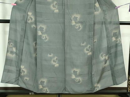 平和屋着物＊極上 夏物 小紋 舞葉文 暈し染め 逸品 未使用 DZAA6895kh5