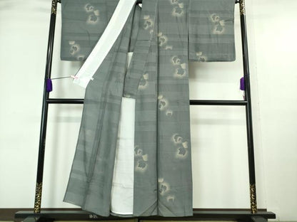 平和屋着物＊極上 夏物 小紋 舞葉文 暈し染め 逸品 未使用 DZAA6895kh5