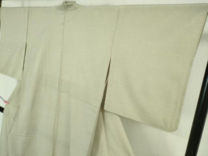 平和屋着物■極上　本塩沢　単衣　蚊絣　星野謹製　証紙付き　逸品　DZAA6897kh5