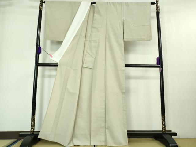 平和屋着物■極上　本塩沢　単衣　蚊絣　星野謹製　証紙付き　逸品　DZAA6897kh5
