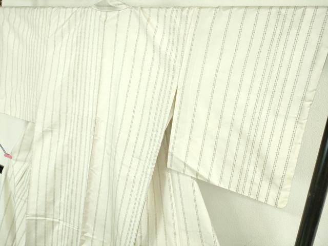 平和屋本店■極上　本場大島紬　白大島　7マルキ　間道　西村絹織物謹製　証紙付き　逸品　DZAA6906kh5