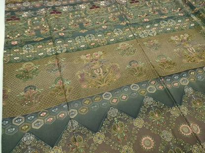 平和屋本店■極上　中国三大刺繍　スワトウ刺繍　汕頭刺繍　総刺繍　訪問着　洋花文　暈し染め　金糸　逸品　DZAA6913kh5
