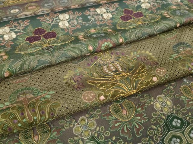 平和屋本店■極上　中国三大刺繍　スワトウ刺繍　汕頭刺繍　総刺繍　訪問着　洋花文　暈し染め　金糸　逸品　DZAA6913kh5