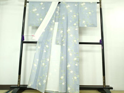 平和屋着物＊極上 夏物 小紋 朝顔 逸品 DZAA6916kh5