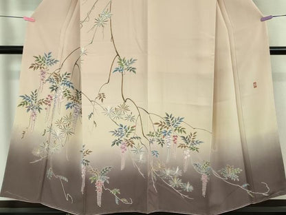 平和屋着物●極上 訪問着 友禅 作家物 藤花房 暈し染め 逸品 未使用 DZAA6934kh5