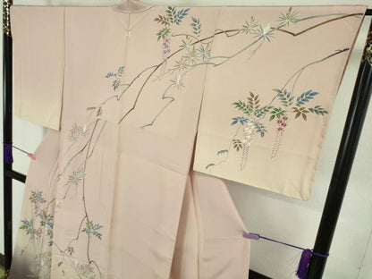平和屋着物●極上 訪問着 友禅 作家物 藤花房 暈し染め 逸品 未使用 DZAA6934kh5
