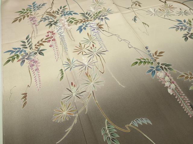 平和屋着物●極上 訪問着 友禅 作家物 藤花房 暈し染め 逸品 未使用 DZAA6934kh5