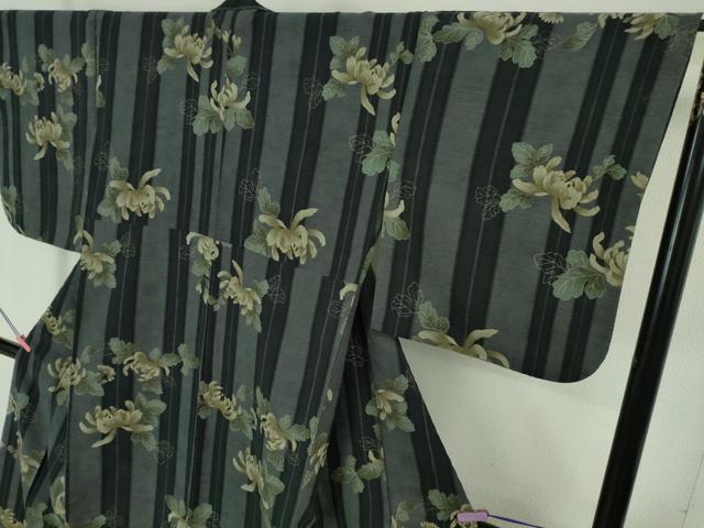 平和屋着物▽極上 撫松庵 小紋 単衣 乱菊 逸品 DZAA6941kh5