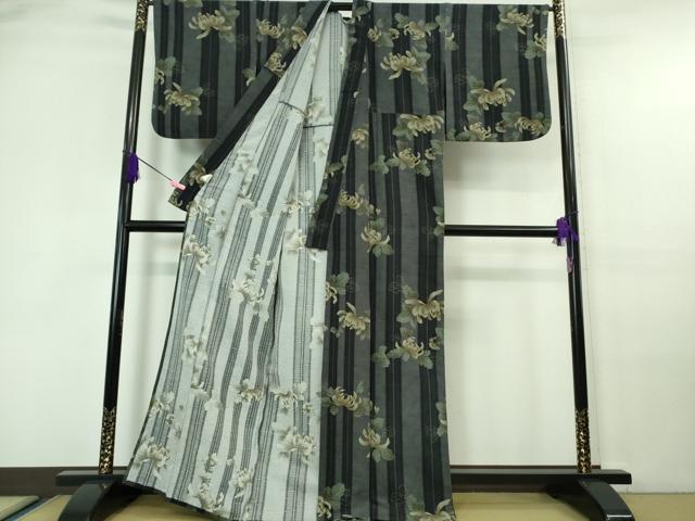 平和屋着物▽極上 撫松庵 小紋 単衣 乱菊 逸品 DZAA6941kh5