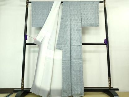 平和屋着物●極上 名門 藤娘きぬたや・総絞り 杢目絞り 小紋 鈴乃屋扱い 逸品 未使用 DZAA6948kh5