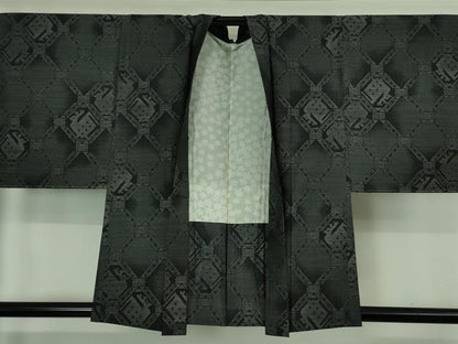 平和屋着物■極上 本場大島紬 羽織セット 有栖川文様 さが美扱い 逸品 未使用 DZAA6949kh5