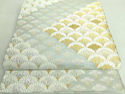 平和屋着物●極上 六通柄袋帯 唐織 秀花雅翔文 金銀糸 逸品 DZAA6955kh5
