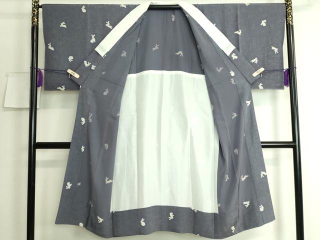 平和屋本店●上質な長襦袢 無双仕立て 兎 逸品 未使用 DZAA6977kh5