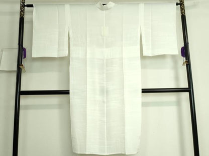 平和屋本店■上質な長襦袢　単衣　伊と幸　松岡姫　霞地紋　反端付き　逸品　DZAA6978kh5