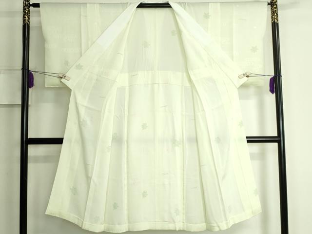 平和屋本店■上質な長襦袢　単衣　吹き寄せ花文　逸品　DZAA6979kh5