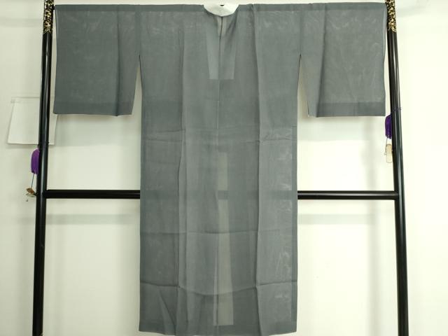 平和屋本店■希少　本場小千谷本麻襦袢　麻絽　染の近江謹製　豆がら茶色地　杉山織物　証紙付き　逸品　DZAA6984kh5
